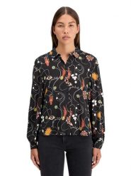 Scotch & Soda Bluzka w kolorze czarnym rozmiar: 38. Czarne bluzki Scotch & Soda, bez wzorów, z wiskozy, bez kołnierzyka, bez ramiączek. Za 118.01 zł.