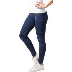 Damskie klasyczne legginsy dżinsowe gt. Niebieskie legginsy Urban Classics, xl, bez wzorów, z bawełny. Za 157.00 zł.