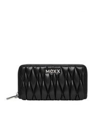 MEXX Portfel CEO-MEXX-W1-001-AW25 Czarny. Czarne portfele Mexx, bez wzorów, z materiału. Za 99.99 zł.