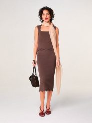 Rodier Top w kolorze brązowym rozmiar: L. Brązowe topy Rodier, l, bez wzorów, bez kołnierzyka, bez ramiączek. Za 274.99 zł.