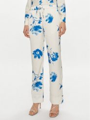 Calvin Klein Spodnie materiałowe K20K206662 Biały Regular Fit. Białe spodnie materiałowe Calvin Klein, bez wzorów, z materiału. Za 409.99 zł.