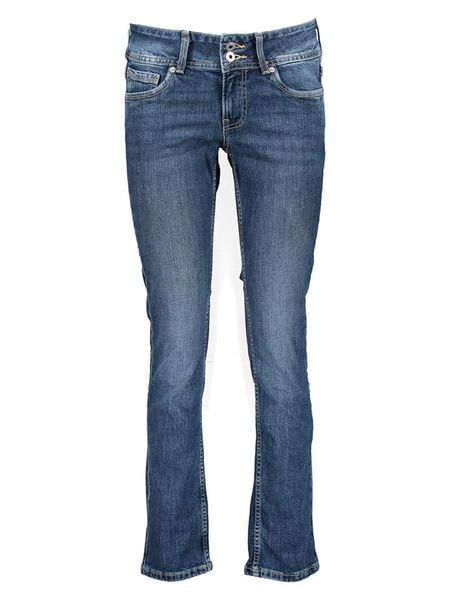 Pepe Jeans Dżinsy "Venus" - Slim fit - w kolorze granatowym rozmiar: W30/L30. Niebieskie jeansy Pepe Jeans, l, z aplikacjami. Za 196.70 zł.