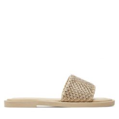 Klapki Tamaris. Brązowe klapki Tamaris, bez wzorów, bez obcasa. Za 299.99 zł.
