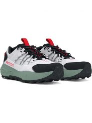 Under Armour Sneakersy "Fat Tire Venture Pro HSFT" w kolorze biało-czarno-zielonym rozmiar: 47. Białe trampki Under Armour, bez wzorów, bez zapięcia. Za 344.95 zł.