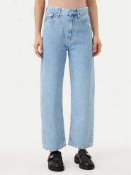 Calvin Klein Jeans Jeansy Barrel J20J225006 Niebieski Loose Fit. Niebieskie jeansy Calvin Klein Jeans, bez wzorów. Za 319.99 zł.