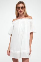 Sukienka letnia mini TWINSET U&B. Sukienki Twinset U&B, na lato, xs, bez wzorów, bez kołnierzyka, bez ramiączek, mini. W wyprzedaży za 687.20 zł.