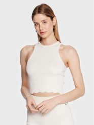 Guess Top Ada W3GZ00 Z2Z80 Écru Regular Fit. Topy Guess, s, z aplikacjami, z syntetyku, bez kołnierzyka, bez ramiączek. Za 99.99 zł.