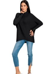 Heine Sweter w kolorze czarnym rozmiar: 38. Czarne swetry Heine, bez wzorów, prążkowane, bez ramiączek. Za 78.99 zł.