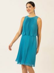 APART Sukienka w kolorze niebieskim rozmiar: 42. Niebieskie sukienki Apart, bez wzorów, bez kołnierzyka, bez ramiączek, mini. Za 363.95 zł.