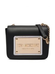 LOVE MOSCHINO Torebka JC4357PP0IK1200A Czarny. Czarne listonoszki Love Moschino, bez wzorów, ze skóry, bez dodatków. Za 939.99 zł.