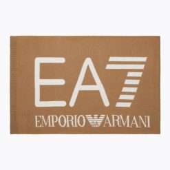 Szalik EA7 Mountain Visibility. Brązowe szaliki EA7 Emporio Armani, na zimę, bez wzorów, z materiału. Za 189.99 zł.