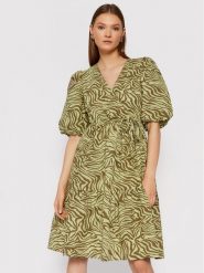 Gestuz Sukienka codzienna Averygz 10905399 Zielony Loose Fit. Zielone sukienki Gestuz, na co dzień, bez wzorów, z bawełny, bez kołnierzyka, bez ramiączek, proste. Za 799.99 zł.