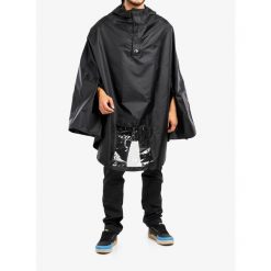Peleryna przeciwdeszczowa na rower Tatonka Bike Poncho. Czarne kurtki sportowe Tatonka, s, bez wzorów, bez kaptura, rowerowe. Za 319.99 zł.