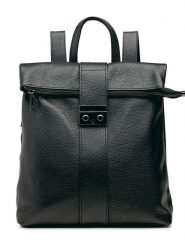 Lia Biassoni Skórzany plecak w kolorze czarnym - 34 x 41 x 12 cm rozmiar: onesize. Czarne plecaki Lia Biassoni, bez wzorów, z materiału. Za 321.39 zł.