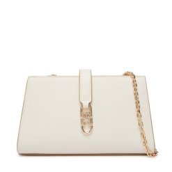 Torebka Tommy Hilfiger. Brązowe listonoszki TOMMY HILFIGER, bez wzorów, bez dodatków. Za 529.99 zł.