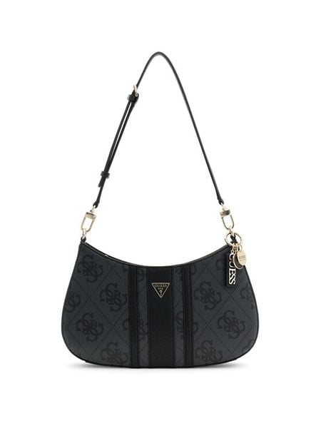 Guess Torebka Noelle II HWSS96 72180 Czarny. Czarne listonoszki Guess, z aplikacjami, ze skóry, bez dodatków. Za 462.99 zł.