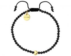 Bransoletka z mosiądzu pozłacana ze spinelami - serce. Bransoletki Artelioni, pozłacane. Za 129.00 zł.