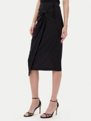 Rinascimento Spódnica midi CFC0123489003 Czarny Regular Fit. Czarne spódnice Rinascimento, xl, bez wzorów, z syntetyku, midi. Za 239.99 zł.
