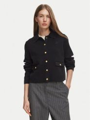 Tommy Hilfiger Kardigan WW0WW51426 Czarny Regular Fit. Czarne kardigany TOMMY HILFIGER, xxs, bez wzorów, z bawełny. Za 849.99 zł.