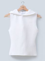 LeGer Top "Ellen" w kolorze białym rozmiar: 38. Białe topy LeGer, bez wzorów, bez kołnierzyka, bez ramiączek. Za 118.28 zł.