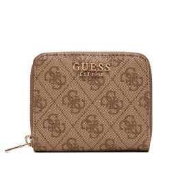 Mały Portfel Damski Guess. Brązowe portfele Guess, z aplikacjami. Za 219.99 zł.