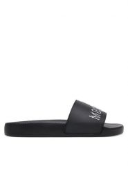LOVE MOSCHINO Klapki JA28122G0MI13000 Czarny. Czarne klapki Love Moschino, bez wzorów, z tworzywa sztucznego, bez obcasa. Za 649.99 zł.