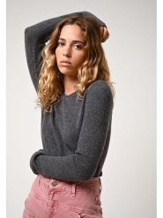 AUTHENTIC CASHMERE Kaszmirowy sweter "Ivy" w kolorze szarym rozmiar: XL. Szare swetry AUTHENTIC CASHMERE, xl, bez wzorów, z kaszmiru, bez ramiączek. Za 456.99 zł.