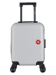 SWISS KOPPER Walizka "Spiez" w kolorze srebrnym - 32 x 42 x 20 cm rozmiar: onesize. Szare walizki SWISS KOPPER, bez wzorów. Za 108.99 zł.