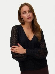 Vero Moda Bluzka Vmbecca 10336137 Czarny Regular Fit. Czarne bluzki Vero Moda, xs, bez wzorów, z syntetyku, bez kołnierzyka, bez ramiączek. Za 119.99 zł.