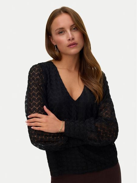 Vero Moda Bluzka Vmbecca 10336137 Czarny Regular Fit. Czarne bluzki Vero Moda, xs, bez wzorów, z syntetyku, bez kołnierzyka, bez ramiączek. Za 99.99 zł.