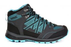 Buty trekkingowe damskie Regatta Samaris II Mid wodoodporne. Niebieskie trekkingi Regatta, z meshu, trekkingowe. Za 258.49 zł.