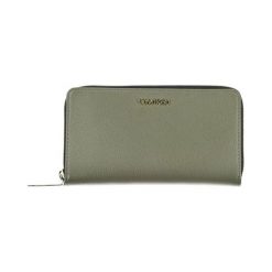 Portfel w kolorze zielonym. Zielone portfele Calvin Klein, bez wzorów, z materiału. W wyprzedaży za 269.95 zł.