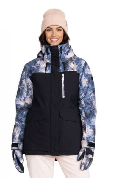 Kurtka narciarska damska Roxy Dawnrae Parka. Brązowe kurtki narciarskie Roxy, na zimę, l, z materiału, eleganckie, bez kaptura. Za 969.99 zł.