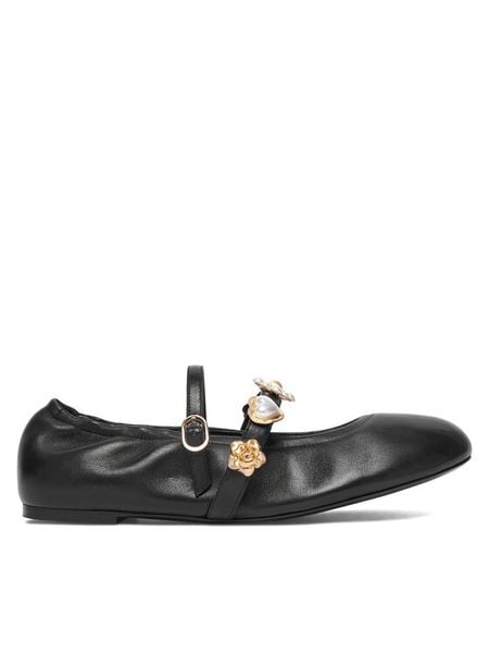 Stuart Weitzman Baleriny Socharming Mary Jane SN124 Czarny. Czarne baleriny Stuart Weitzman, bez wzorów, ze skóry, bez obcasa. Za 1,766.99 zł.
