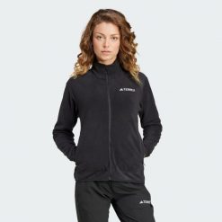 Bluza Terrex Multi Full-Zip Fleece. Czarne bluzy Adidas, s, bez wzorów, z materiału, bez kaptura. Za 329.00 zł.