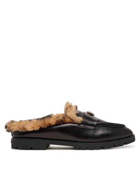 PINKO Klapki Nora 09 SD0683P186 Czarny. Czarne klapki Pinko, bez wzorów, ze skóry, bez obcasa. Za 1,479.00 zł.
