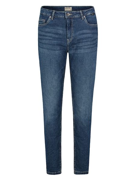 Sublevel Dżinsy - Slim fit - w kolorze granatowym rozmiar: XS. Niebieskie jeansy Sublevel, xs, z aplikacjami. Za 114.95 zł.