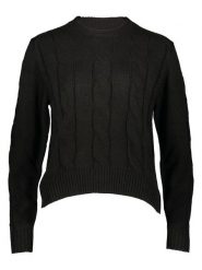 Pepe Jeans Sweter w kolorze czarnym rozmiar: S. Czarne swetry Pepe Jeans, s, bez wzorów, z jeansu, bez ramiączek. Za 192.79 zł.