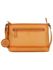 Bellicci Skórzana torebka "Koffi" w kolorze pomarańczowym - 26 x 18 x 7 cm rozmiar: onesize. Pomarańczowe torby na ramię Bellicci, bez wzorów, z materiału, na ramię, bez dodatków. Za 195.99 zł.