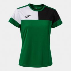 Damski jersey Joma Crew V. Czarne koszulki sportowe Joma, bez wzorów, z jersey, bez ramiączek, do piłki nożnej. Za 140.00 zł.