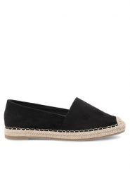 Jenny Fairy Espadryle WSS990-224 Czarny. Czarne espadryle Jenny Fairy, bez wzorów, z materiału, bez obcasa, bez zapięcia. Za 47.99 zł.