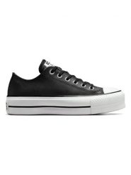 Converse Skórzane sneakersy "Chuck Taylor All Star Platform" w kolorze czarnym rozmiar: 43. Czarne trampki Converse, bez wzorów, bez zapięcia. Za 252.99 zł.