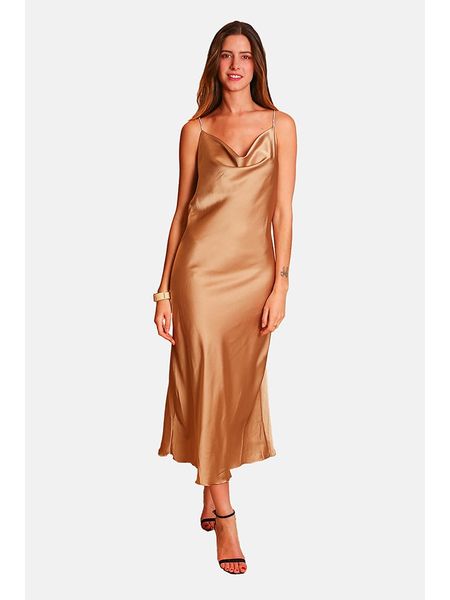 William de Faye Sukienka w kolorze beżowym rozmiar: 36. Brązowe sukienki William de Faye, na co dzień, bez wzorów, klasyczne, bez kołnierzyka, bez ramiączek, maxi, proste. Za 83.03 zł.