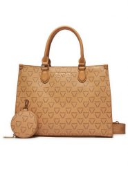 Valentino Torebka Lady Re VBS8GT04 Beżowy. Brązowe torebki klasyczne Valentino, bez wzorów, ze skóry, bez dodatków. Za 379.99 zł.