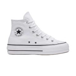 Buty Converse Chuck Taylor All Star Lift Platform Białe. Białe trampki Converse, bez wzorów, bez zapięcia. Za 402.55 zł.