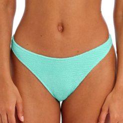 Damskie figi do kostiumu kąpielowego z rozcięciem Freya Ibiza Waves. Niebieskie figi FREYA ACTIVE, l, bez wzorów, z tkaniny. Za 157.50 zł.