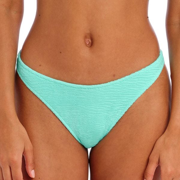 Damskie figi do kostiumu kąpielowego z rozcięciem Freya Ibiza Waves. Niebieskie figi FREYA ACTIVE, l, bez wzorów, z tkaniny. Za 168.00 zł.