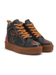 Goby Sneakersy w kolorze granatowo-pomarańczowym rozmiar: 36. Niebieskie trampki Goby, bez wzorów, za kostkę, bez zapięcia. Za 339.99 zł.