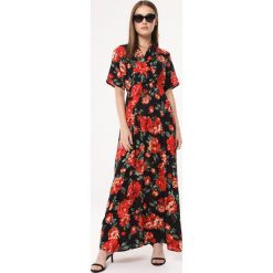 Czarna Sukienka Floral Joy. Czarne sukienki Born2be, na imprezę, na lato, l, bez wzorów, bez kołnierzyka, bez ramiączek, maxi, kopertowe. Za 69.99 zł.