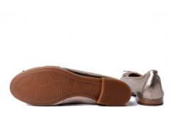 MACIEJKA P6800-25/00-0 złoty, baleriny damskie. Żółte baleriny Maciejka, bez wzorów, ze skóry, bez obcasa, na obcasie. Za 199.90 zł.